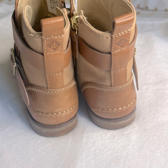 SPERRY STS84387 Women's Seaport Shackle Leather Boot Tan - Picture 2 of 5